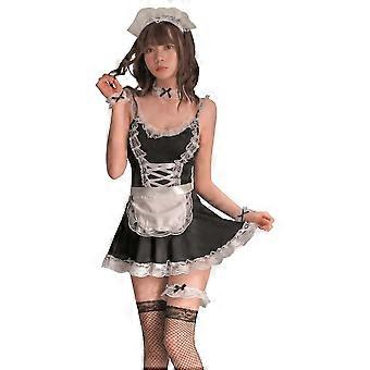 Sexy Maid Dessous Nachthemd Spitze Sling Pyjama FL7912