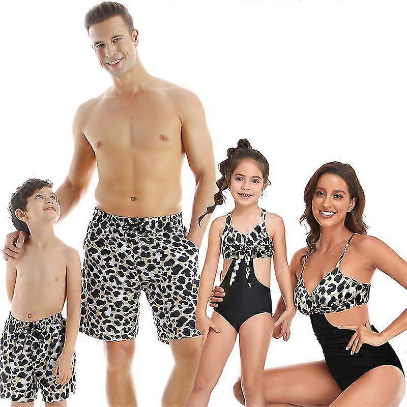 Familie Badeanzüge Matching Set Mutter Tochter Bikini Bademode Vater Sohn Badehose