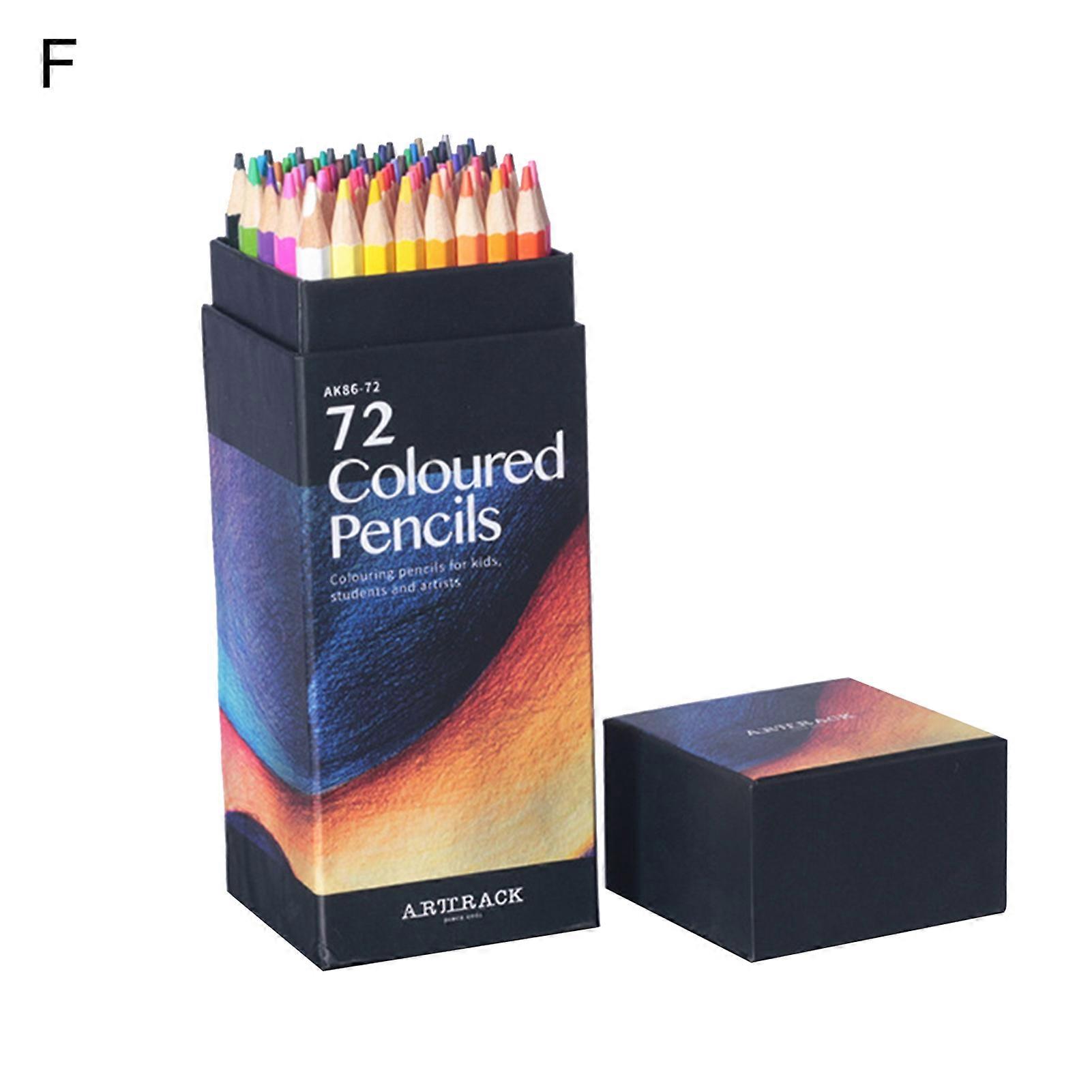 12/18/24/36/48/72Pcs Oily Colored Pencils Easy to Color Pre-Sharpened Hexagon Art Drawing Colored Pencils for Home