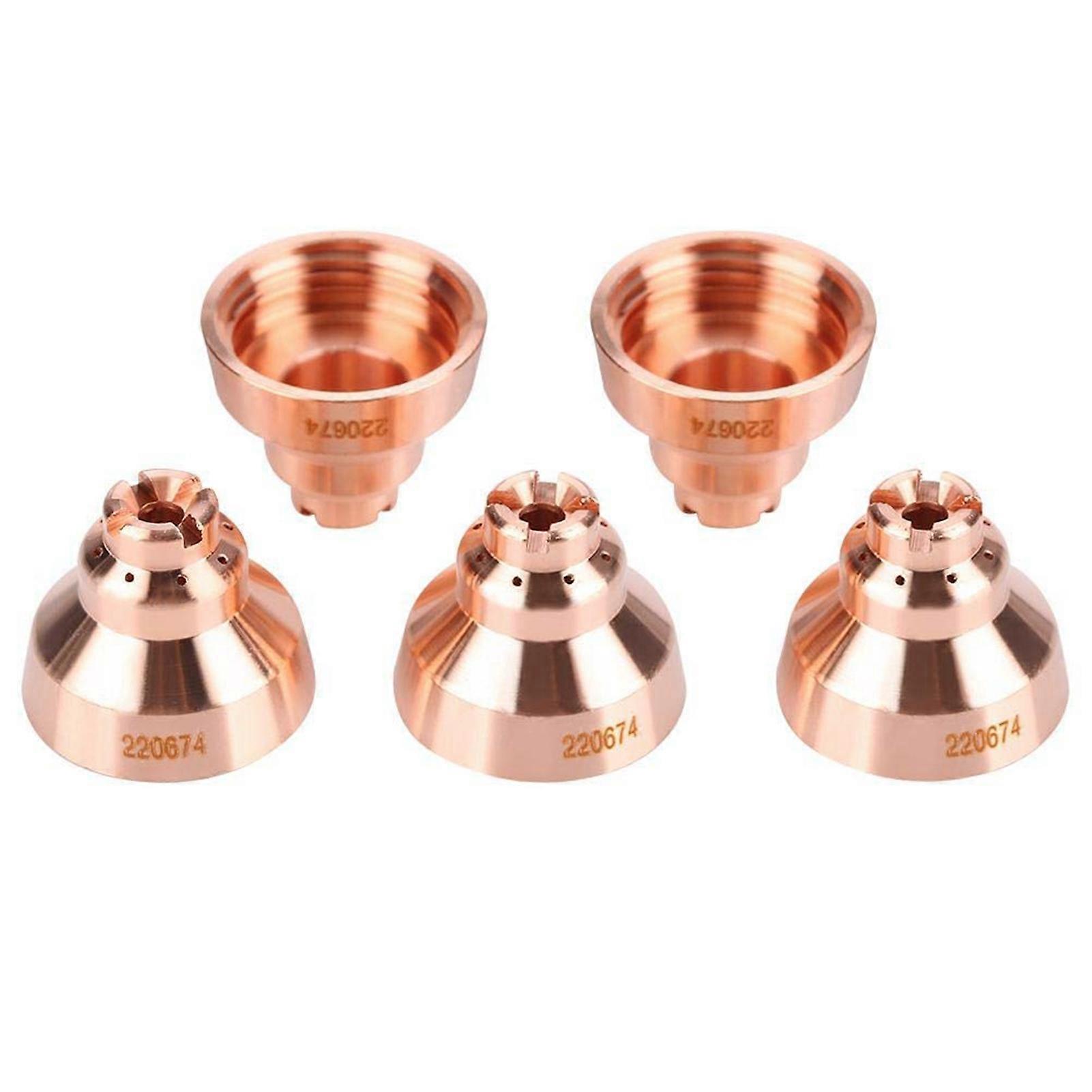 5Pcs 220674 Manual Protective Shield Cap for MAX45 Plasma Cutting Torch Nozzles QinHai