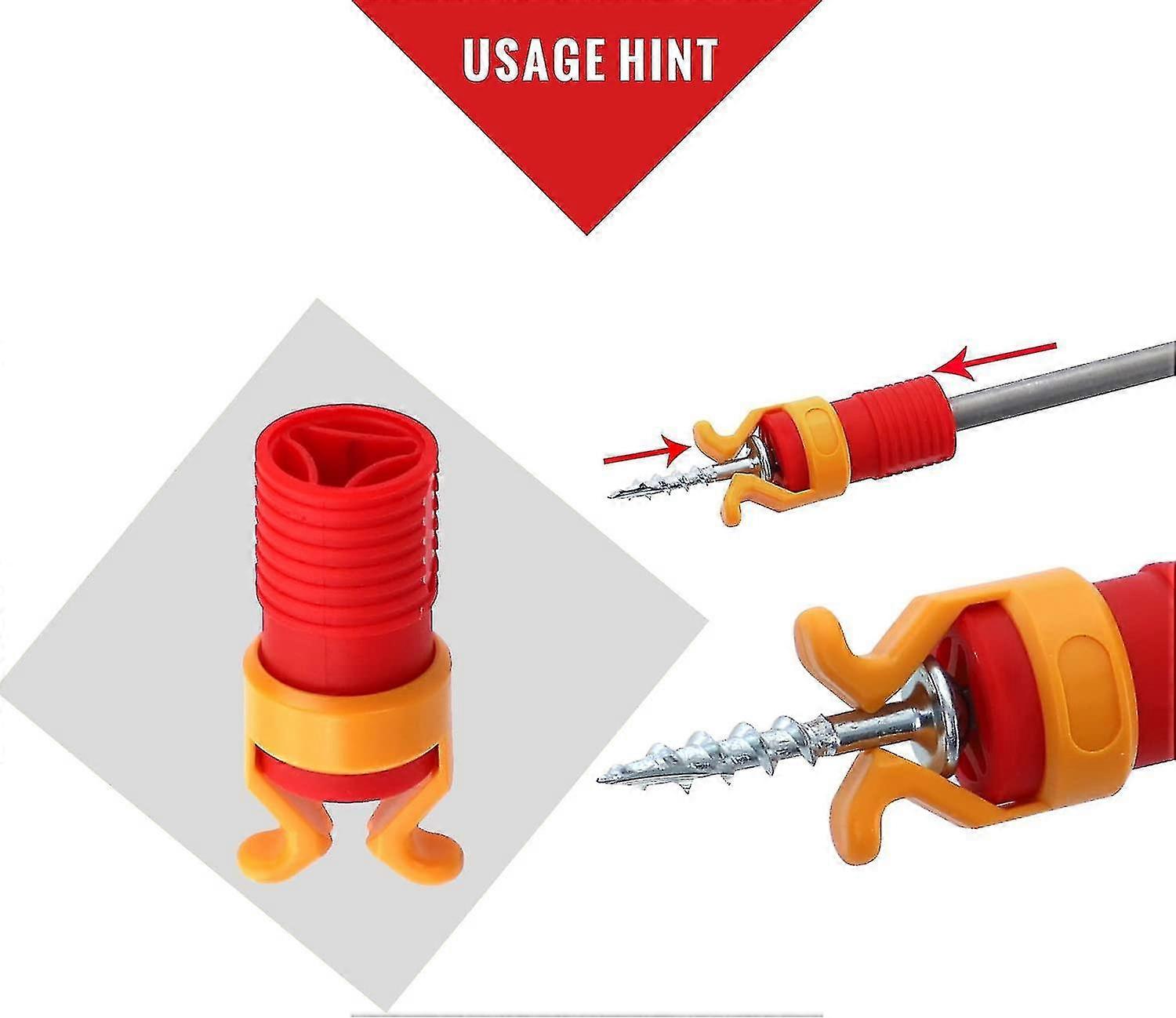 4 Pcs Abs Screw Gripper Attachment Set For Insulated Screwdrivers, Woodworking Screw Holder Clamp Fixing
