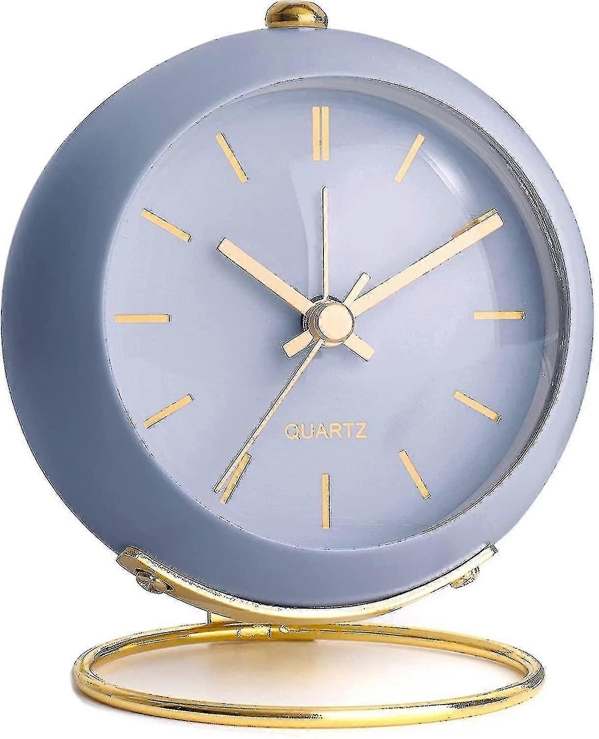 Sveglia Analogica Vintage Con Ticchettio Silenzioso: Orologio Da Scrivania Retro A Batteria Per Comodino E Ufficio