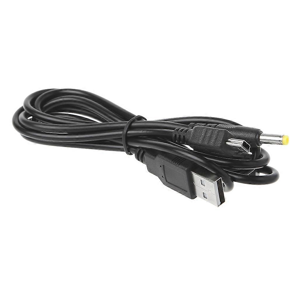 1.2m Charger Cable 2-in-1 Charging Cord Black for PSP 2000/3000