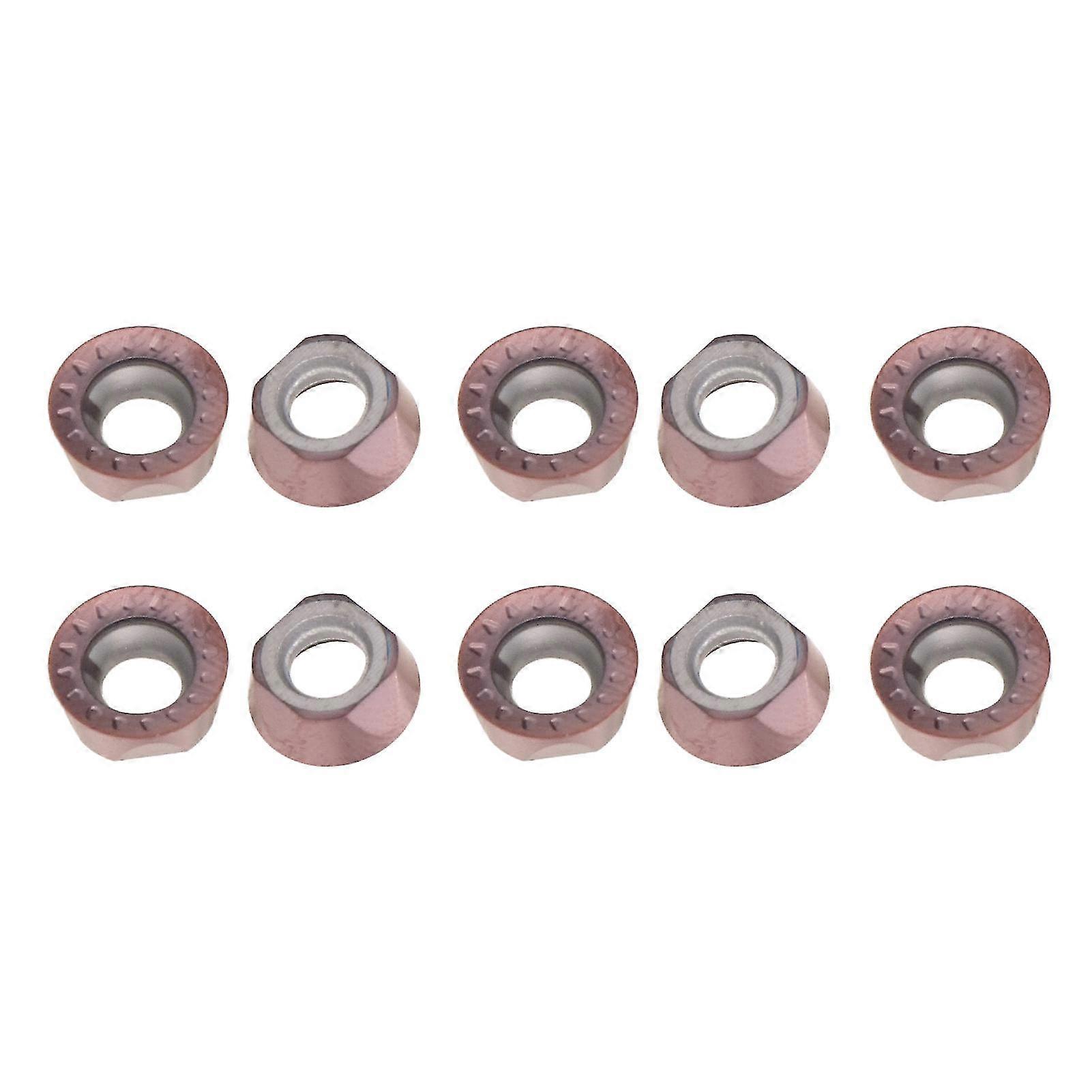 10Pcs RPMT10T3MOE-JS Round Carbide Inserts for CNC Lathe Wood Turning