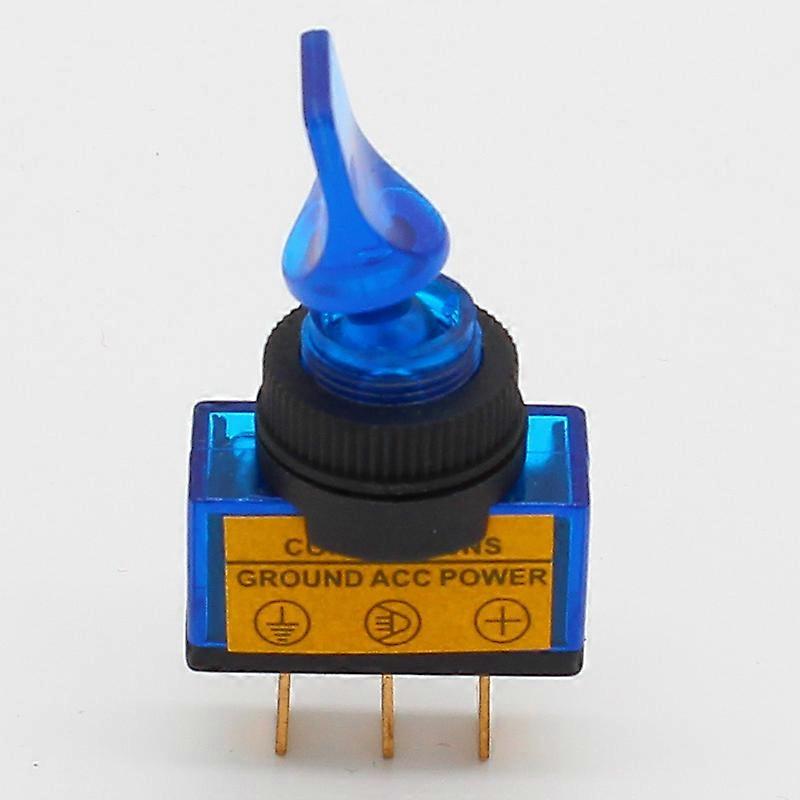 4pcs DC12V 20A Indicator Panel Mounting ON-OFF Car Toggle Switch Red, green, yellow , blue