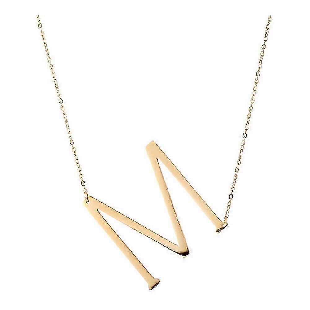 Gold Multi Layer Initial 26 Letters ABCD Necklace Gift