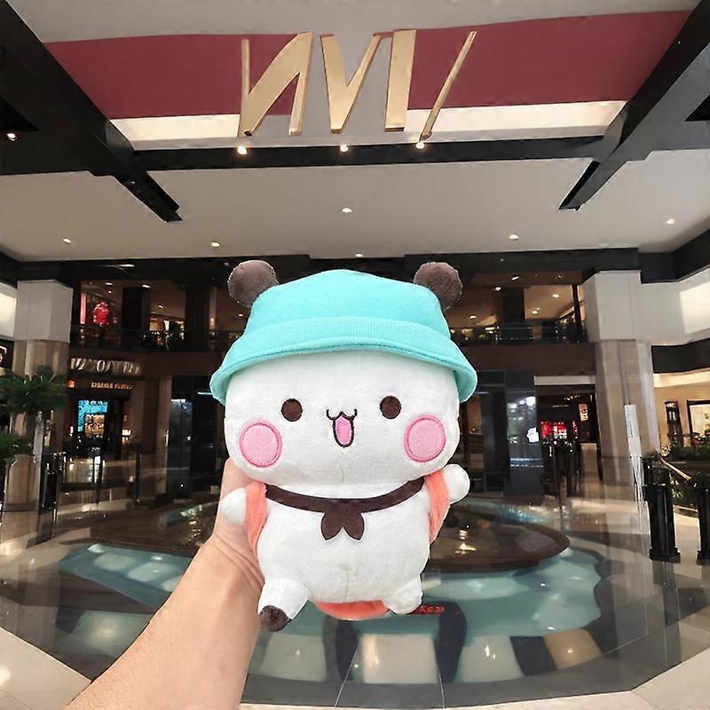 لطيف Yier Bubu و Dudu Bear Panda Plushies مع حقيبة ظهر كرتون دمية حيوانية محشوة استرضاء Peluche أفخم لعبة هدايا عيد ميلاد