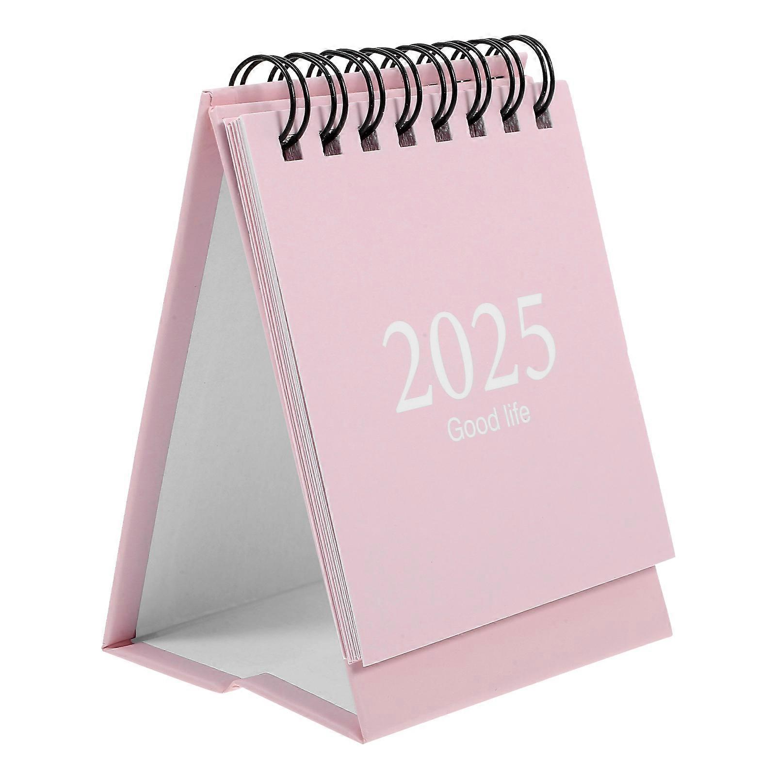 Desktop 2024-2025 Calendar Mini Monthly Calendar Office Standing Calendar Small Simple Desk Calendar