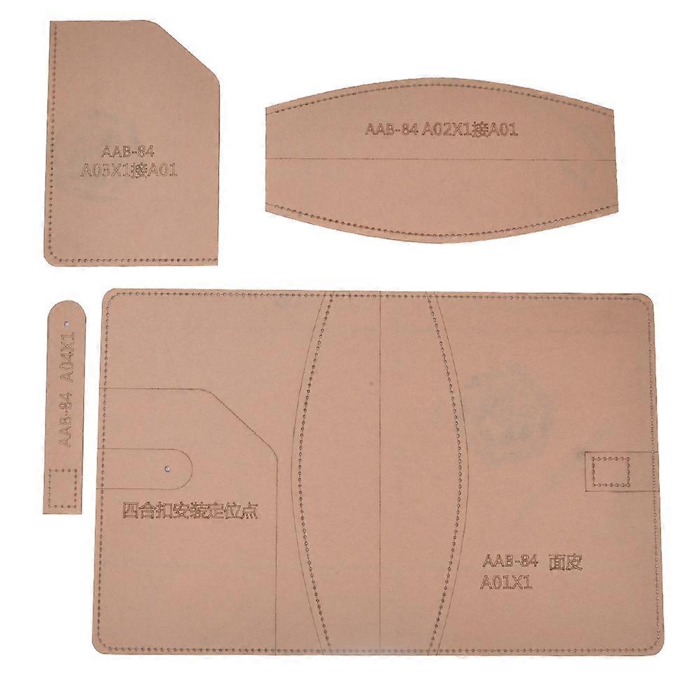 Leather Template Set Transparent Acrylic DIY Hand Made Notebook Cover Craft Tool
