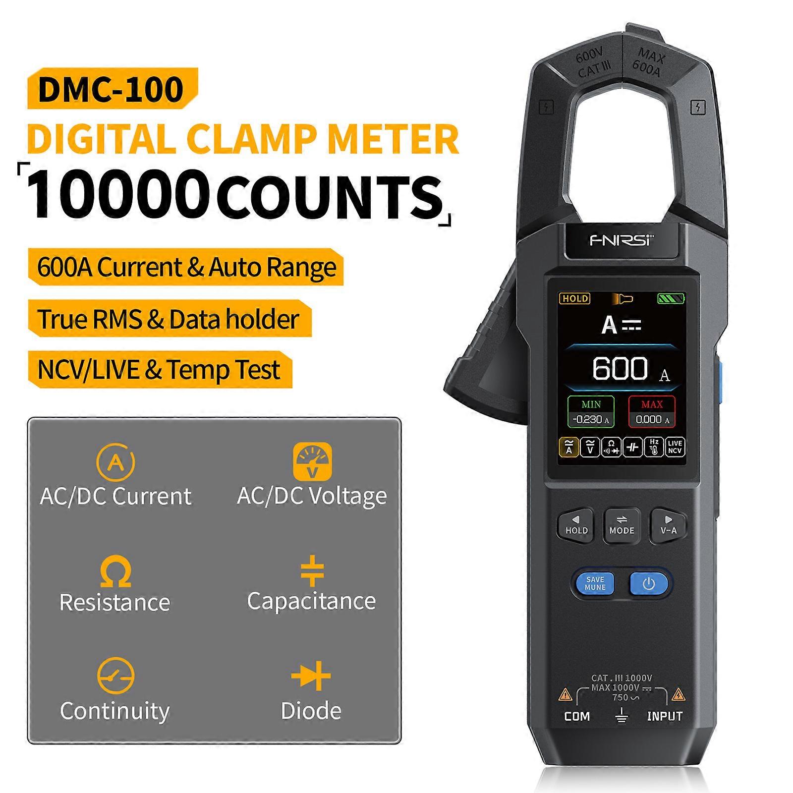 DMC-100 Current Clamp Meter Digital Multimeter 600A Amperimetric Clamp TesterKzx