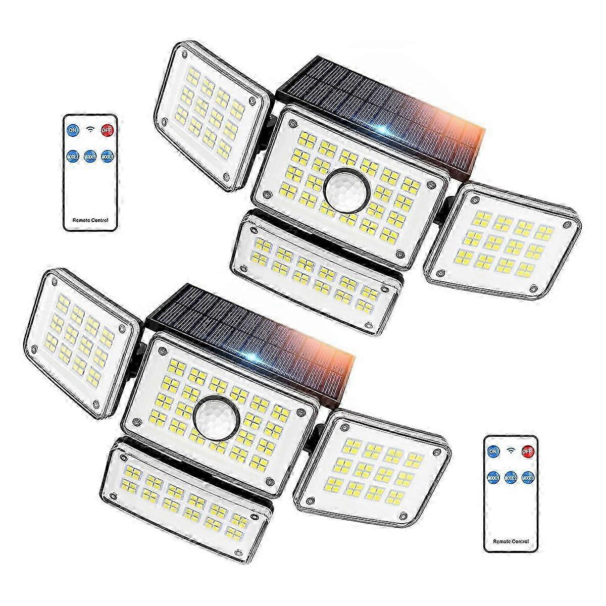2 buc lumini solare în aer liber, 224 lumini solare cu lumină LED pentru exterior, 3 moduri de lumină solară în aer liber