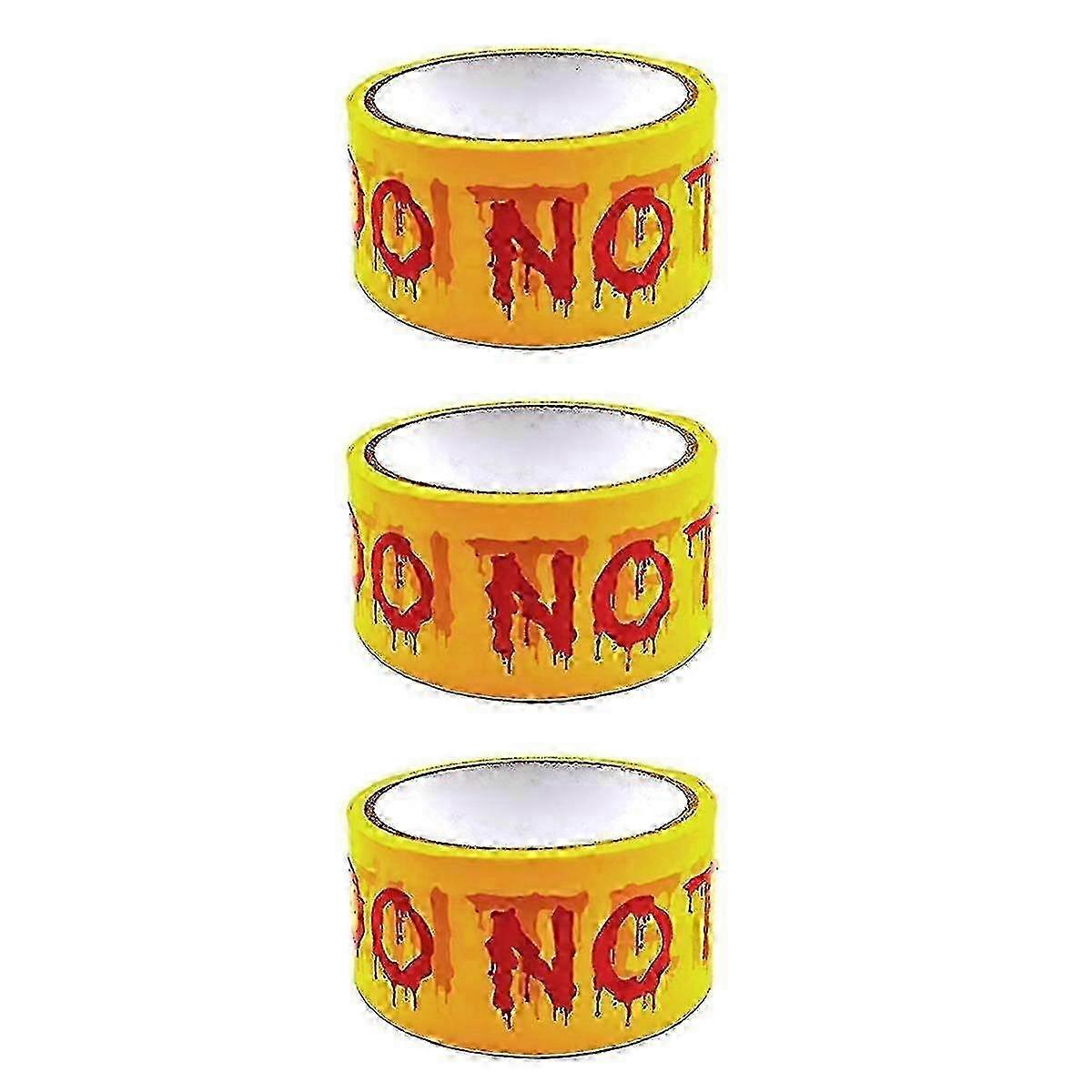 3-Pack Halloween Caution Tape - "Do Not Enter" Spooky Decoration