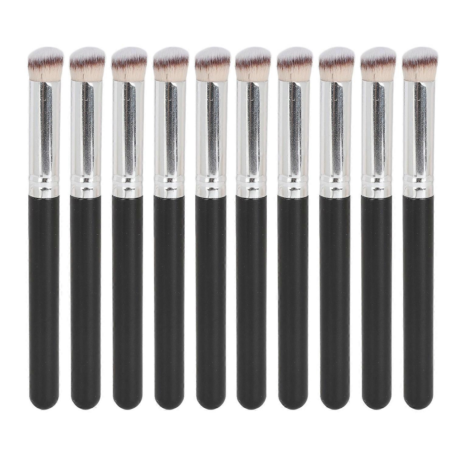 10Pcs Concealer Makeup Brush Soft Bristle Mini Evenly Apply Applicator for Eyes Face 