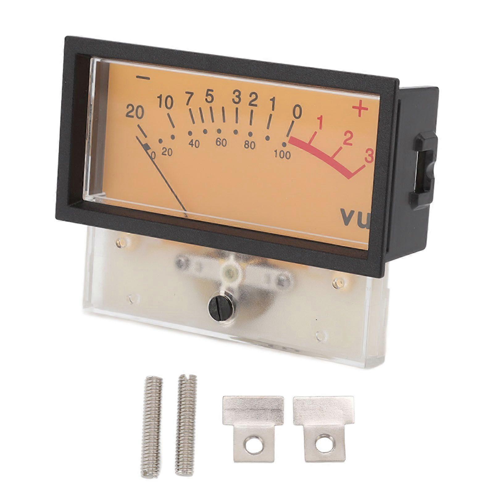 12V High Accuracy VU Meter Header DB Audio Level Header Power Amplifier Level Meter with Backlight 1000UA 50