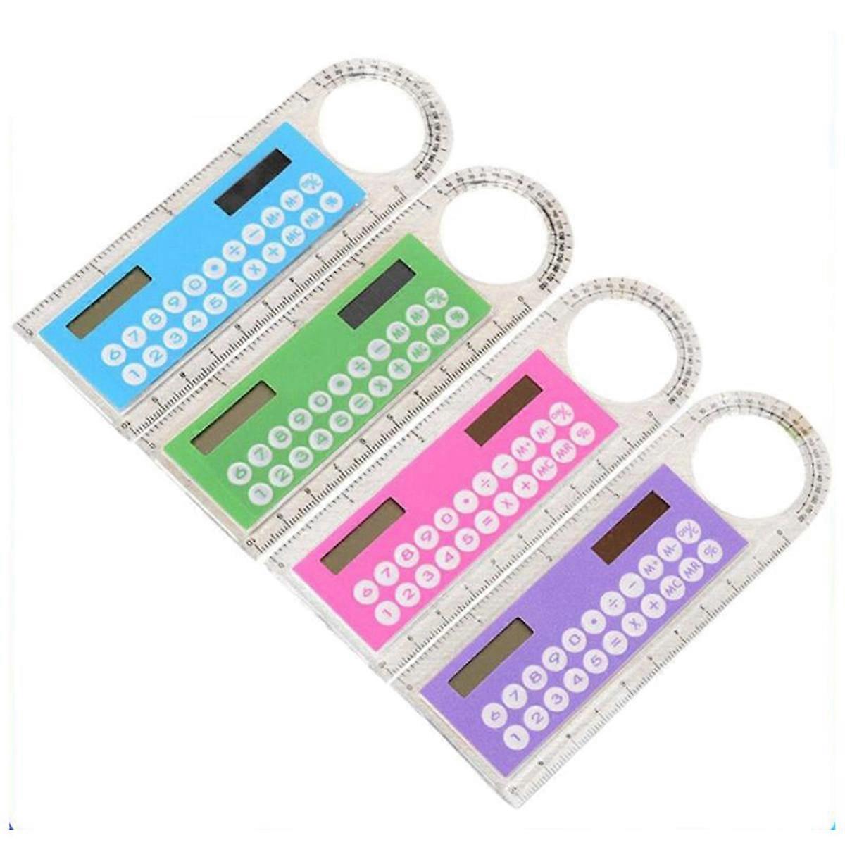 Ruler Multi-Functional Magnifying Glass Ultra-Thin Mini Ruler Suitable for Students and Stationery