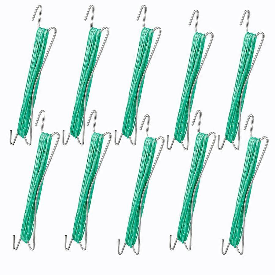 ガーデニングトマト植物ローラーフック10pcs温室アクセサリーを育てる