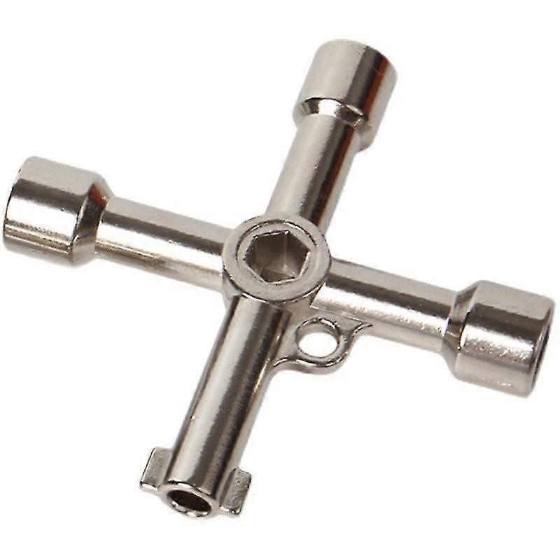 Meter Box Key Gas Key Meter Key Utilities Key For Electric Cupboard Cabinet Opening Key Zinc Alloy1pcsilver