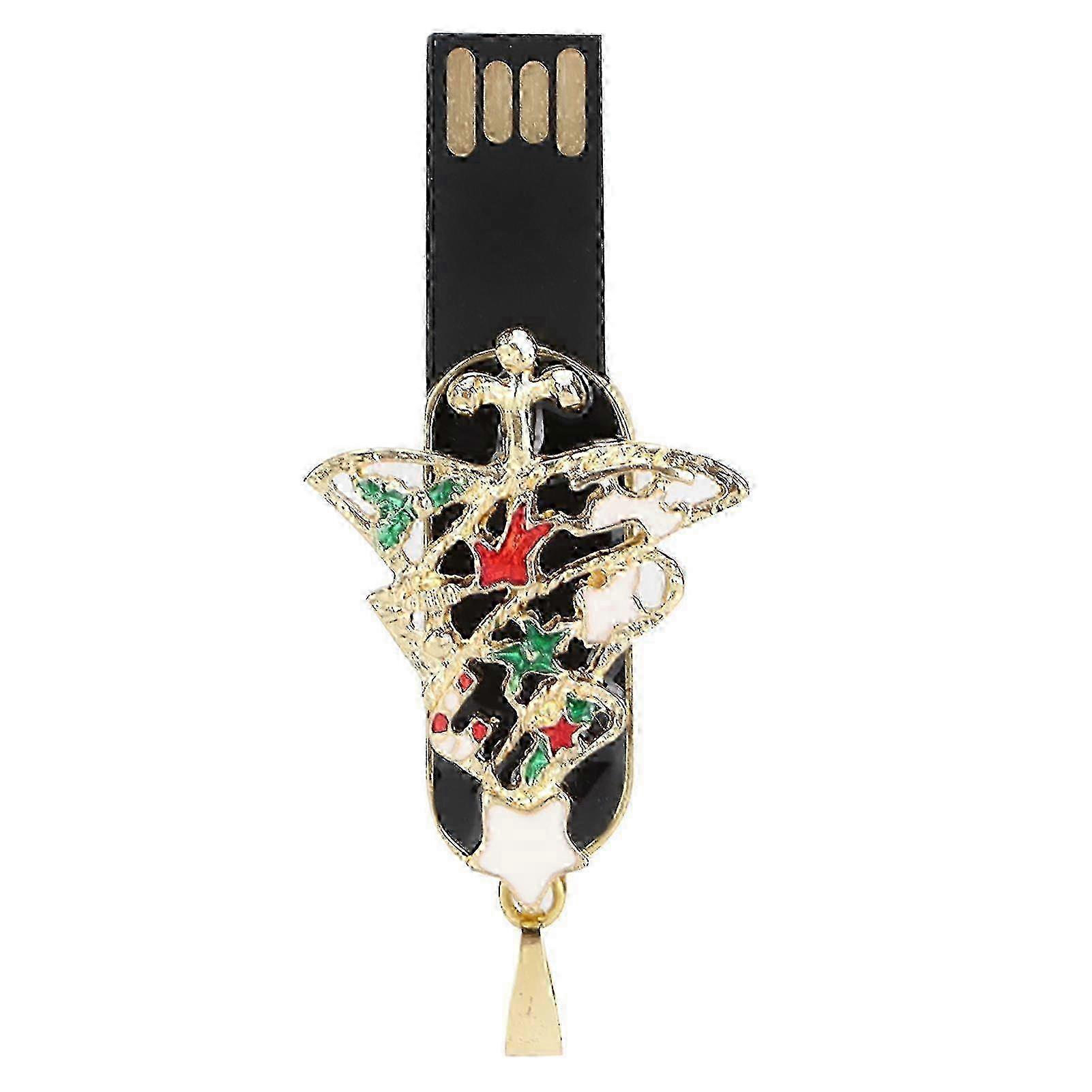 Durable Christmas Tree USB Flash Drive 32GB Mobile Storage Device for Data Transfer