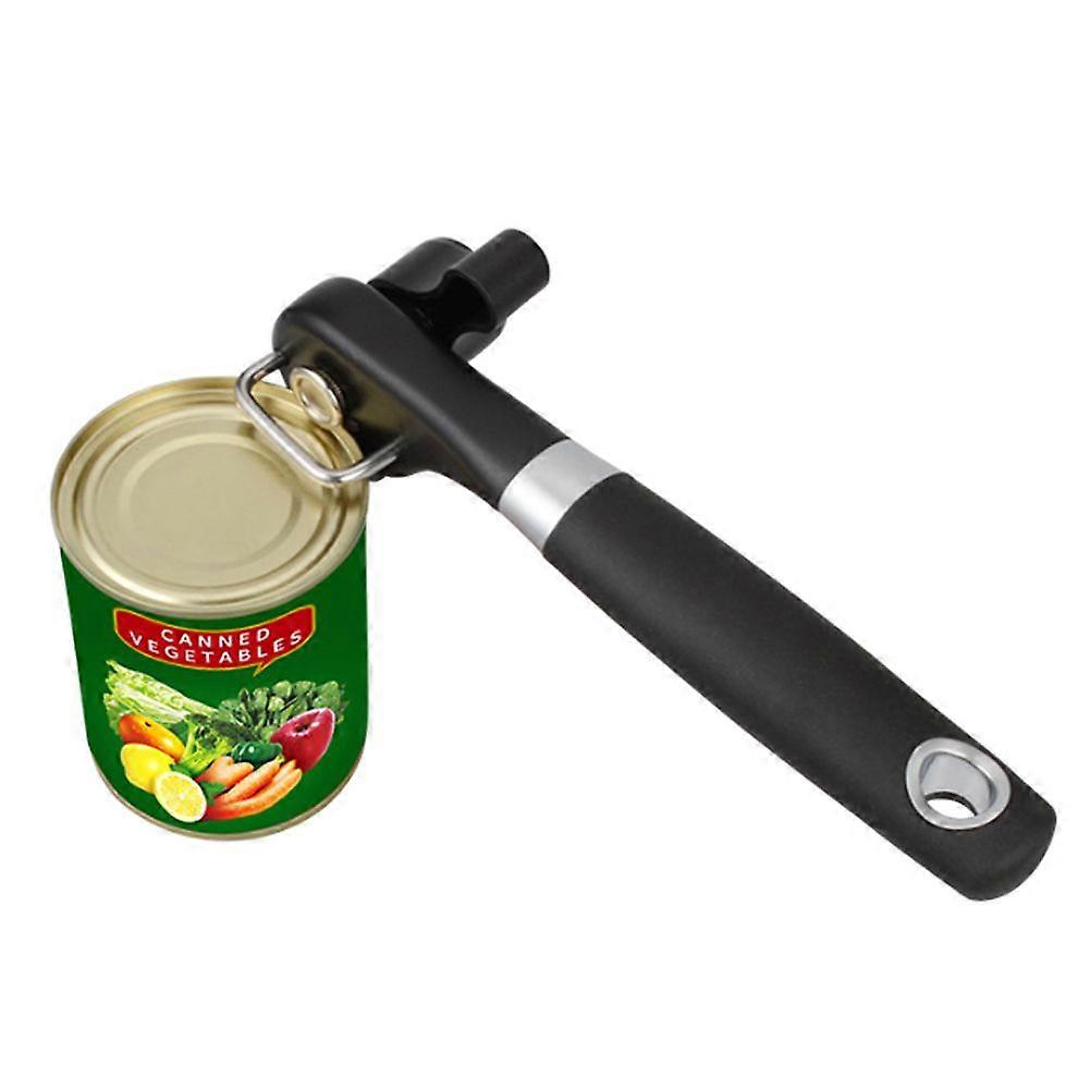 Manual Jar Can Opener Bottle Lid Opening Tool with Handle for Kitchen Travel Camping Use