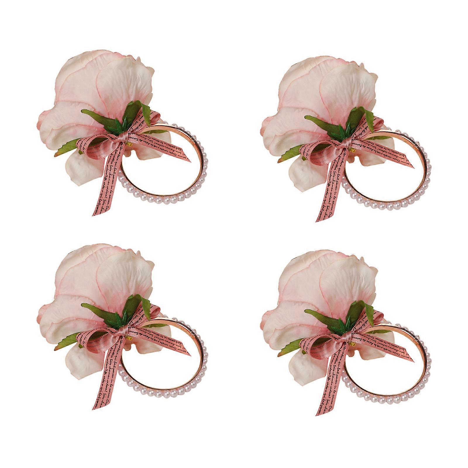 Rose Flower Napkin Ring, Wedding & Home Dining Table Décor