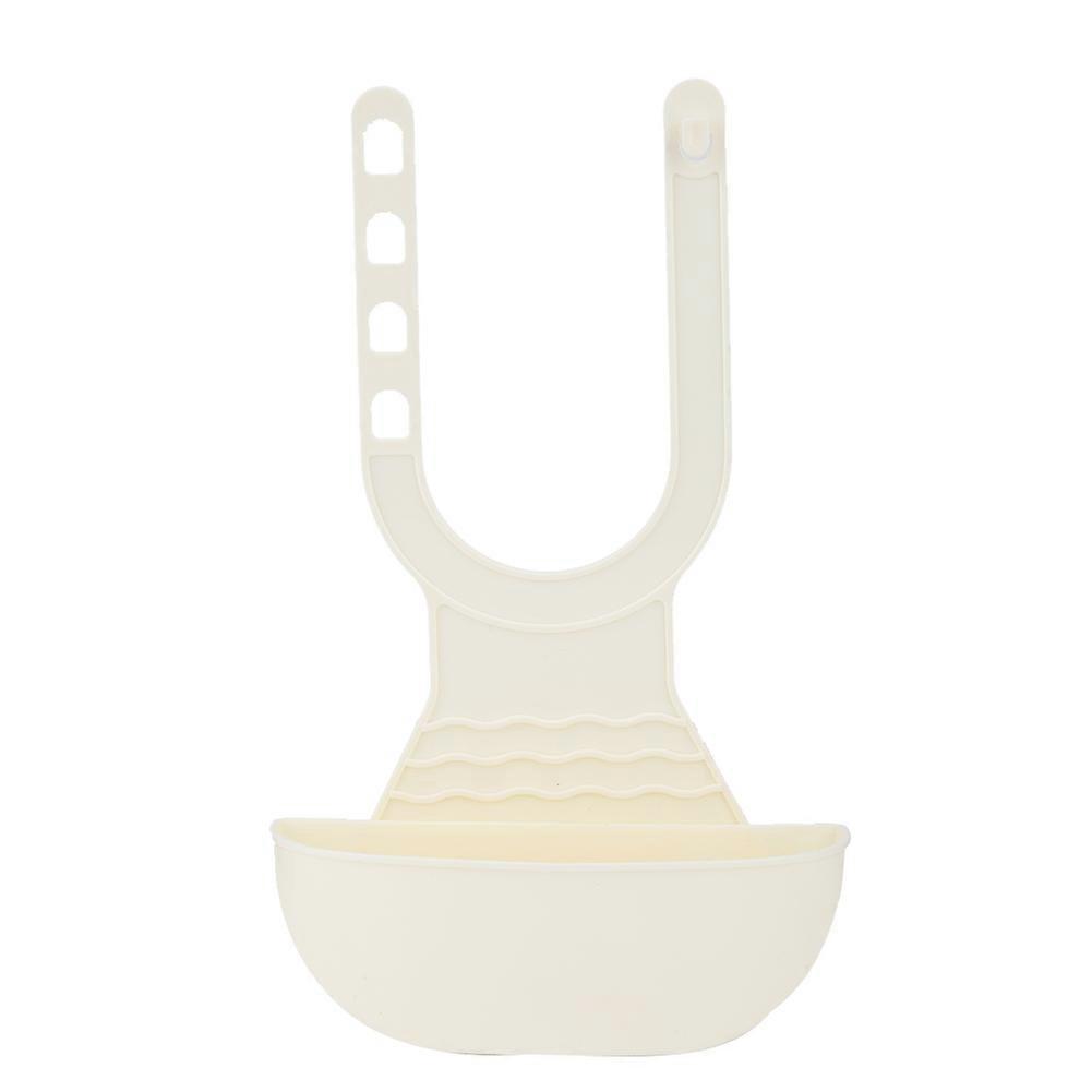 Portable Adjustable Hanging Drain Bag Basket for Kitchen Bathroom Sink (Beige)