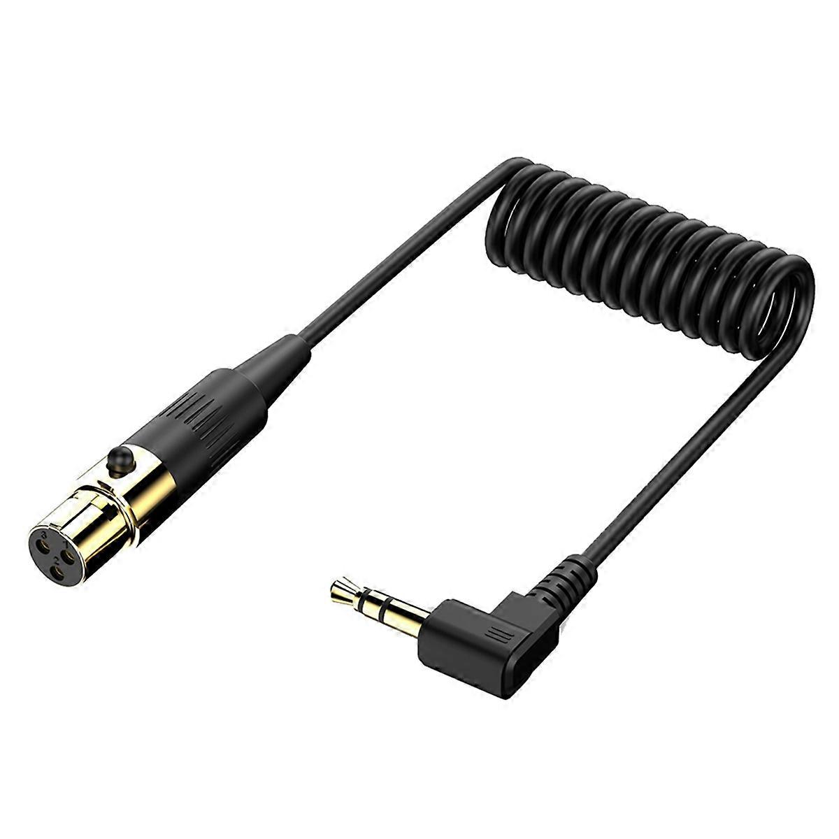 الزاوية اليمنى 3.5 مم إلى كابل XLR Aux بزاوية 90 درجة 3.5 مم إلى كابل ميكروفون XLR 90 للكمبيوتر المحمول Micr