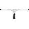 Professional Stainless Steel Window Squeegee, 45cm with Rubber Blade