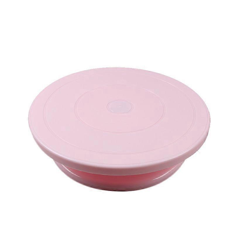 1pc Pink Rotating Cake Turntable, Smooth Rotating Rotating Cake Stand, Cake Decorating Set Stand