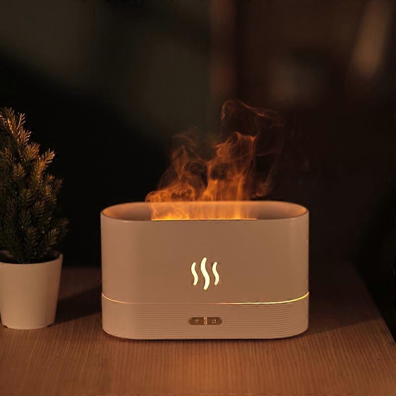 Flame Aroma Diffuser Night Light Humidifier