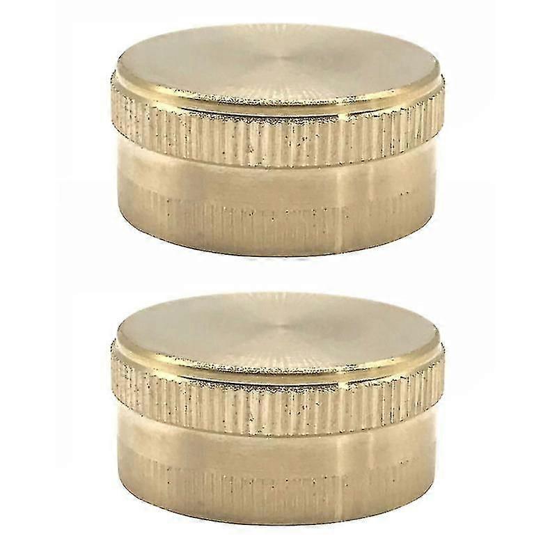 2pcs Messing Endkappe