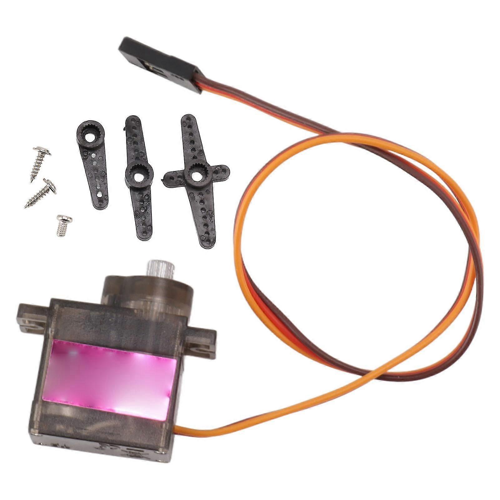 Micro Servo for RC Robot Car Plane - 360 Degree Rotation with Rocker Arm