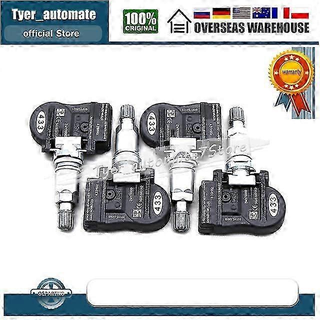 4pcs Vehicle Sensors For Chrysler 200 Sebring Dodge Avenger Caliber Journey Charger Vehicle Sensors Tire Pressure Monitoring System 433mhz 56053031a