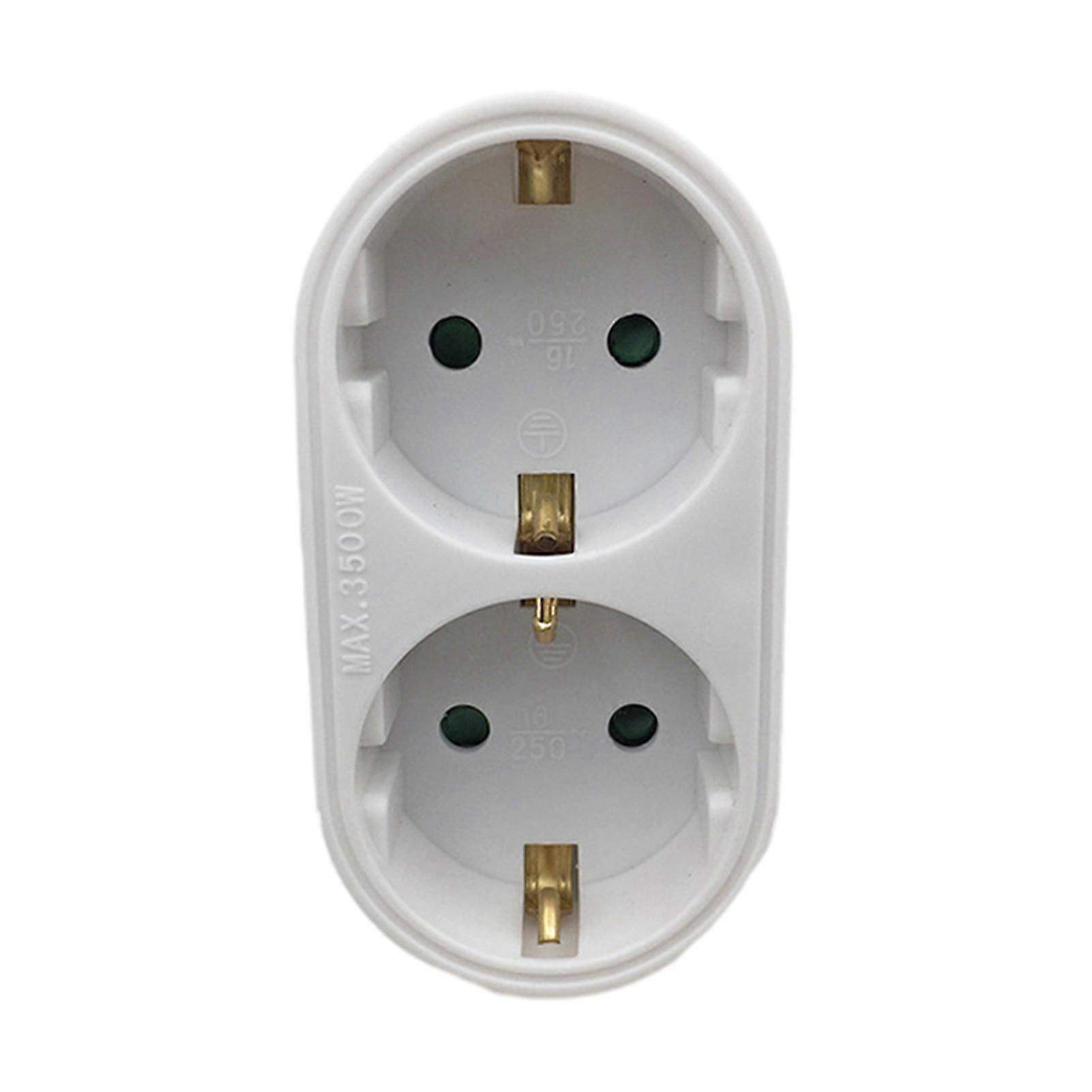 Small 2 Outlet Socket Converter Multi-Purpose Stable Conversion Plug for Outdoor Trip