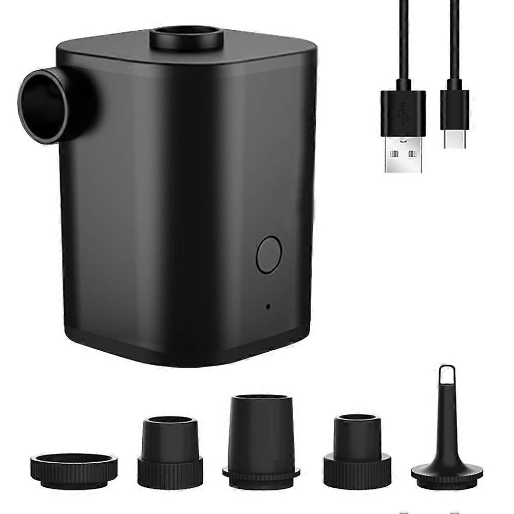 Outdoor Mini Air Pump Electric Inflatable Pump Dual USB Charger Air Pump Air Beds Mattress Swim Wheels Boat