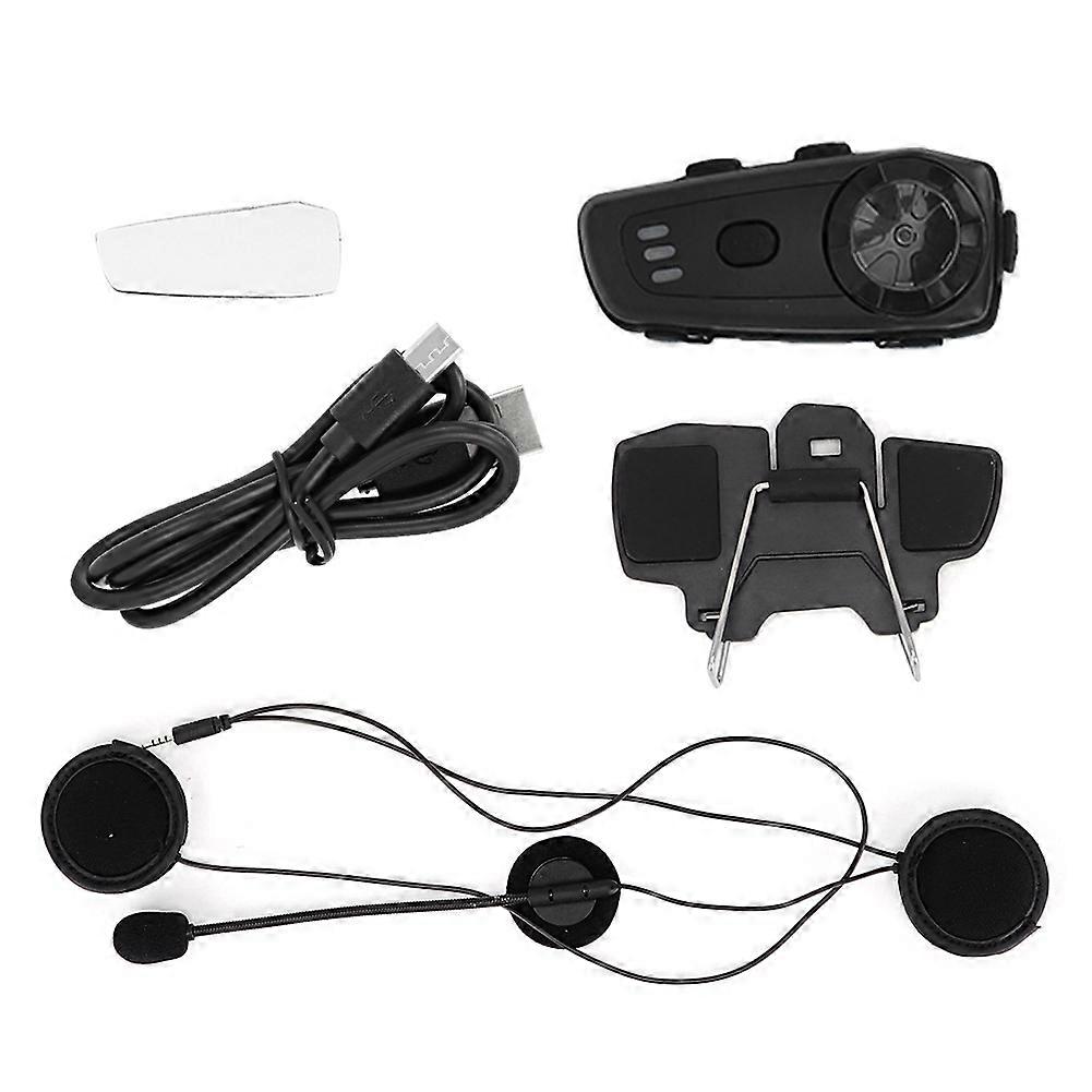M6 Motorcycle Helmet Bluetooth Intercom - Waterproof Wireless Headset for MP3