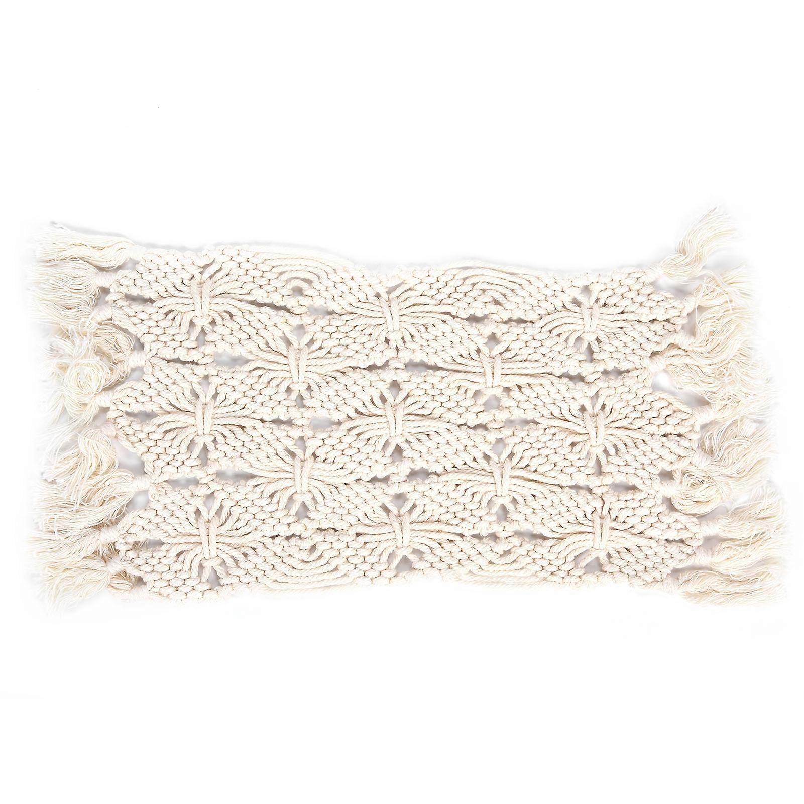 Coaster Household Anti-Sbrûling Coffee Cup Mat Set de table avec pompon en fil de coton pour la table de la maison