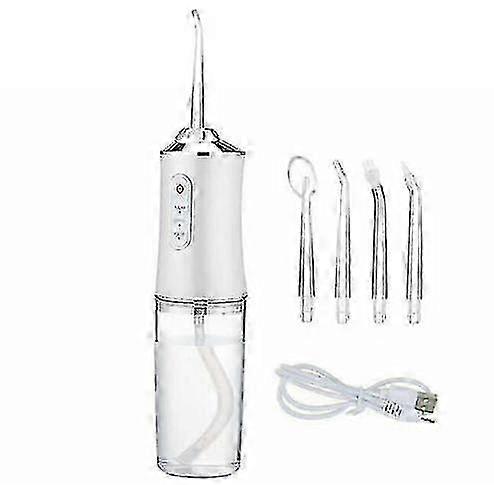 Water Flosser, Portable and Rechargeable, with Multiple Nozzles for Effective Oral Cleaning