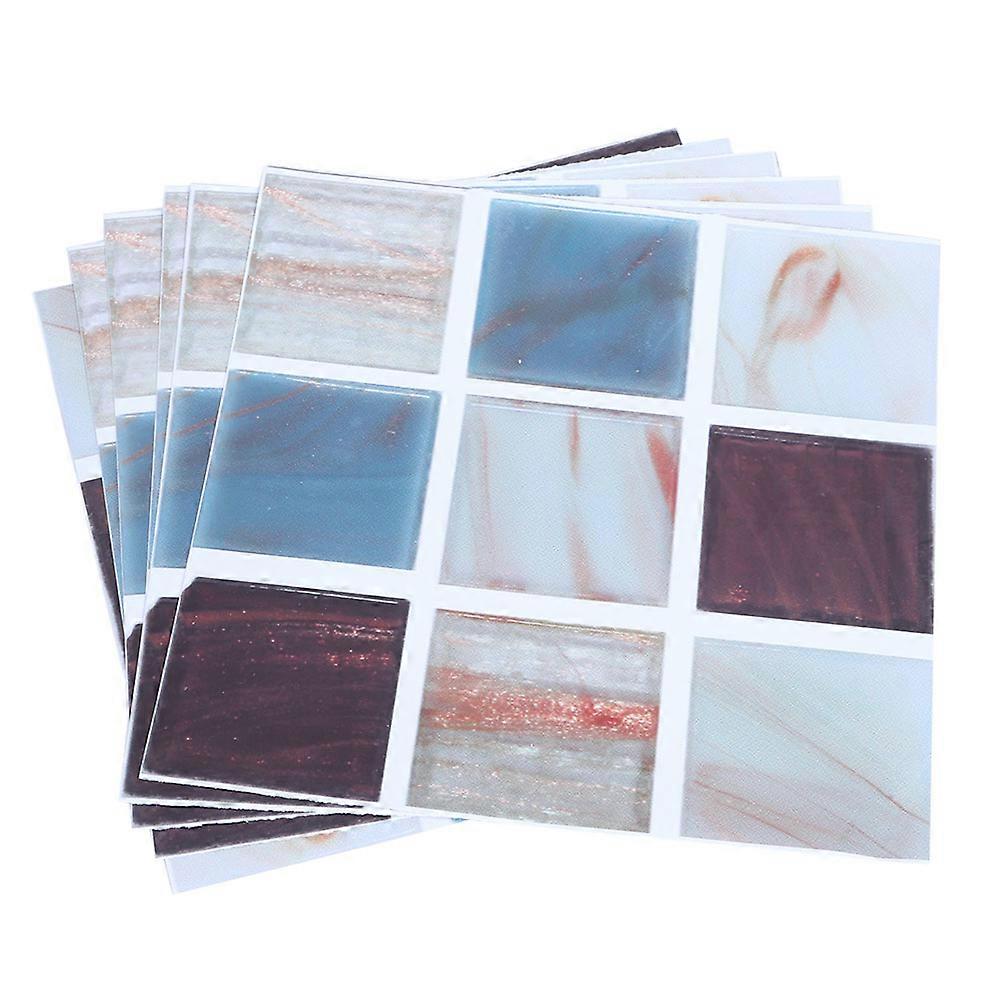 Household PVC Tile Pattern Wall Sticker, Self-Adhesive Waterproof Decor for Kitchen and Bathroom, Easy to Install