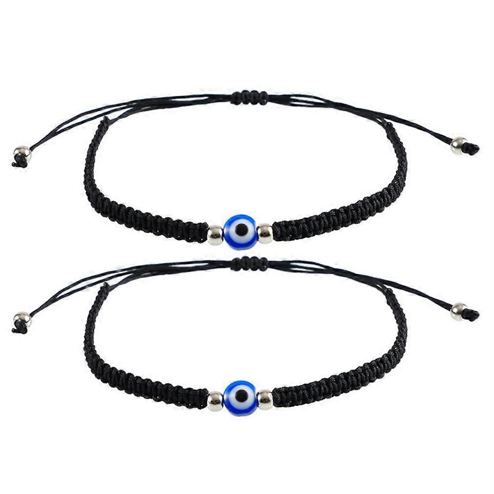 Handmade Adjustable Red String Bracelet with Evil Eye Charm