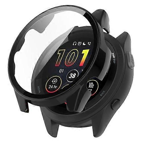 For Garmin Forerunner 265 PC + Tempered Glass Film Integrated Watch Protective Case