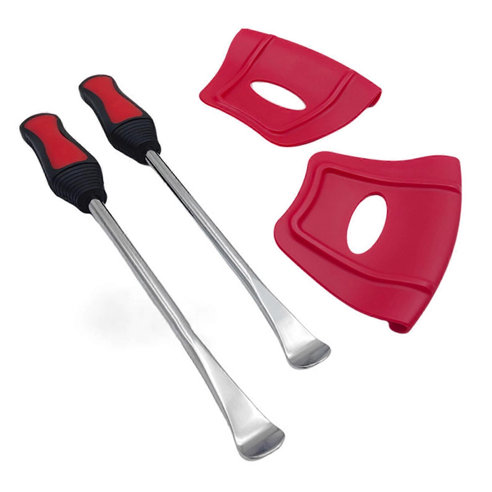 Motorcycle Tire Change Toolkit with Alloy Lever for Riders Mechanic Emergencies Easy Wheel Maintenance Puncture Repair Red