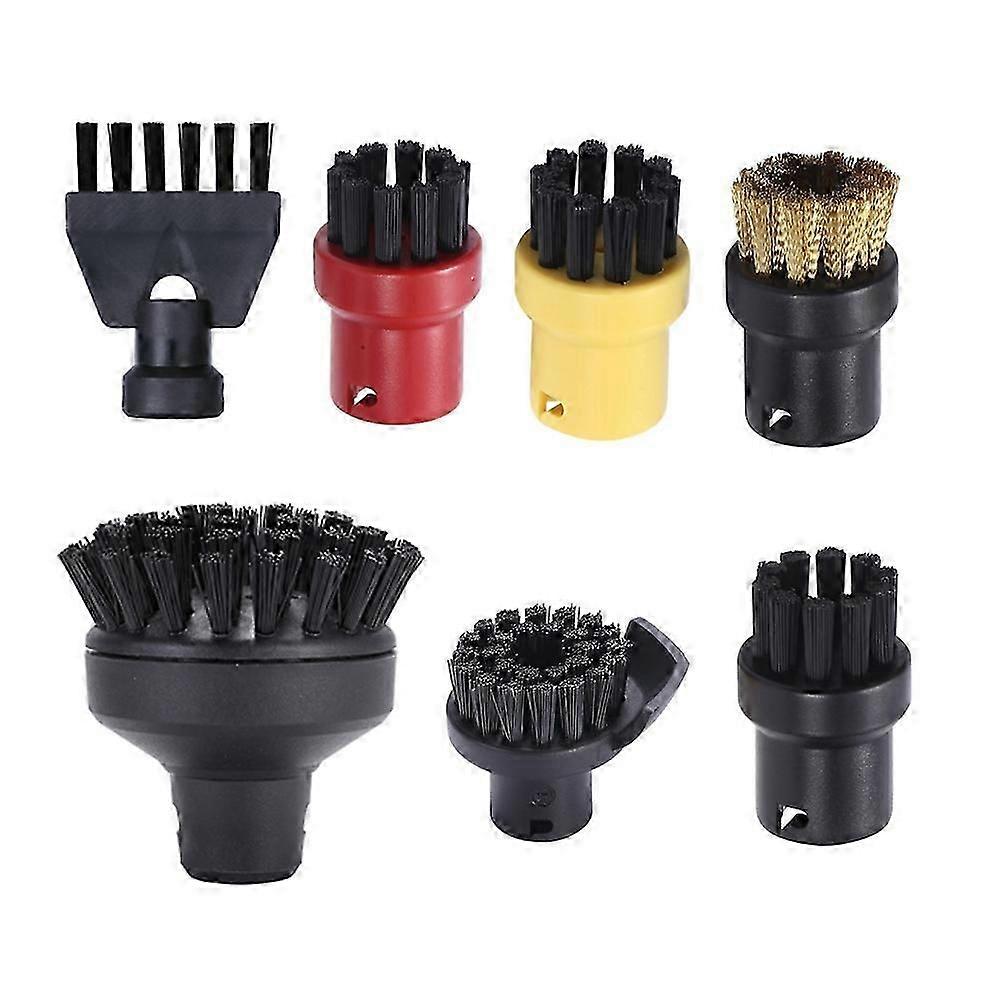 Round Brush Flat Brush Head suitable for Karcher SC1 SC2 SC3 SC4 Large Round Brush Cleaning Brush suitable for Steam