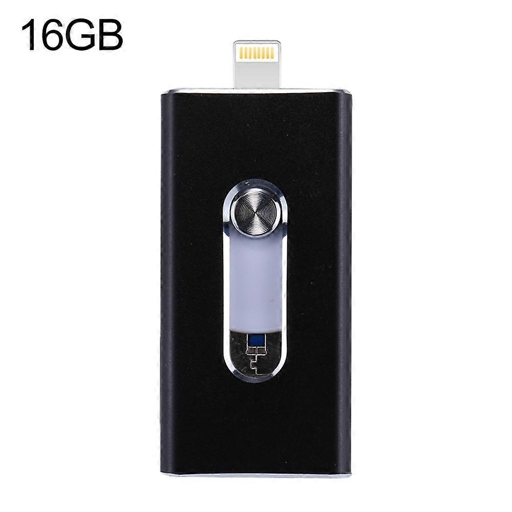 RQW-02 3 in 1 USB 2.0 & 8 Pin & Micro USB 16GB Flash Drive