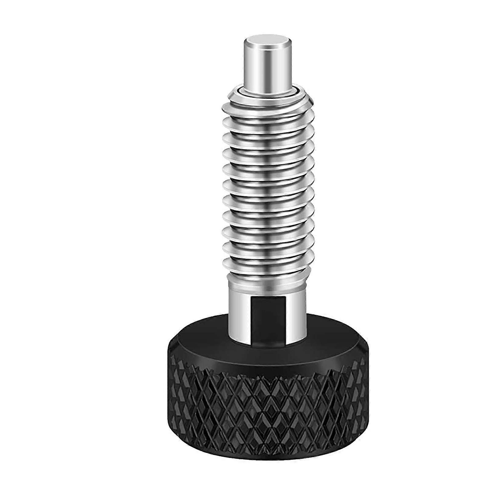 Hand Retractable Spring Plunger with Knurled Handle, Stainless Steel Lock Out M6