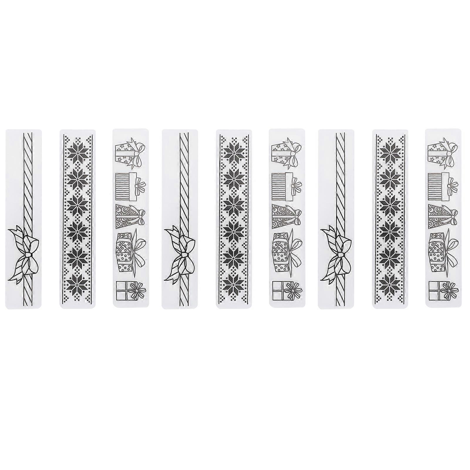 9Pcs Flower Plastic Embossing Folder DIY Paper Decoration Card Maker Template Accessories