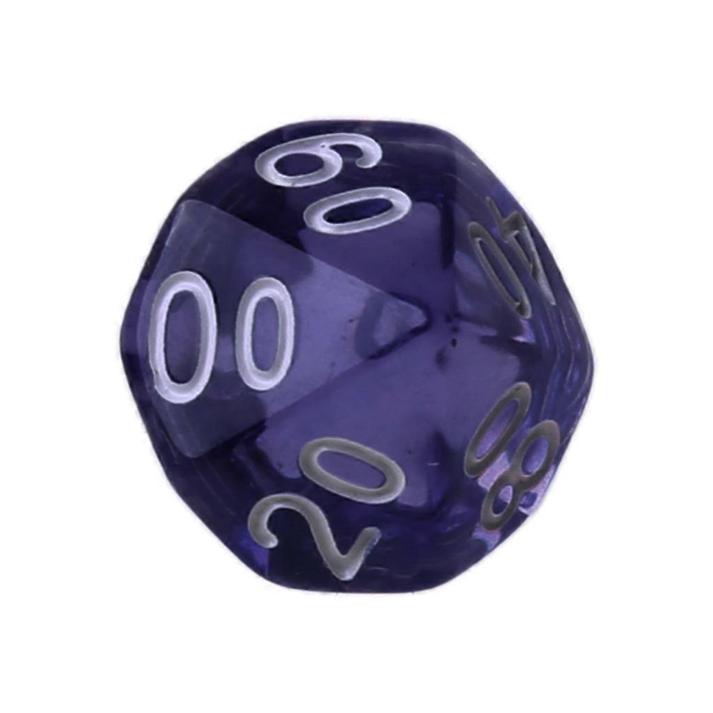 D4 D6 D8 D10 D12 D20 Spill Terninger Sett Blå