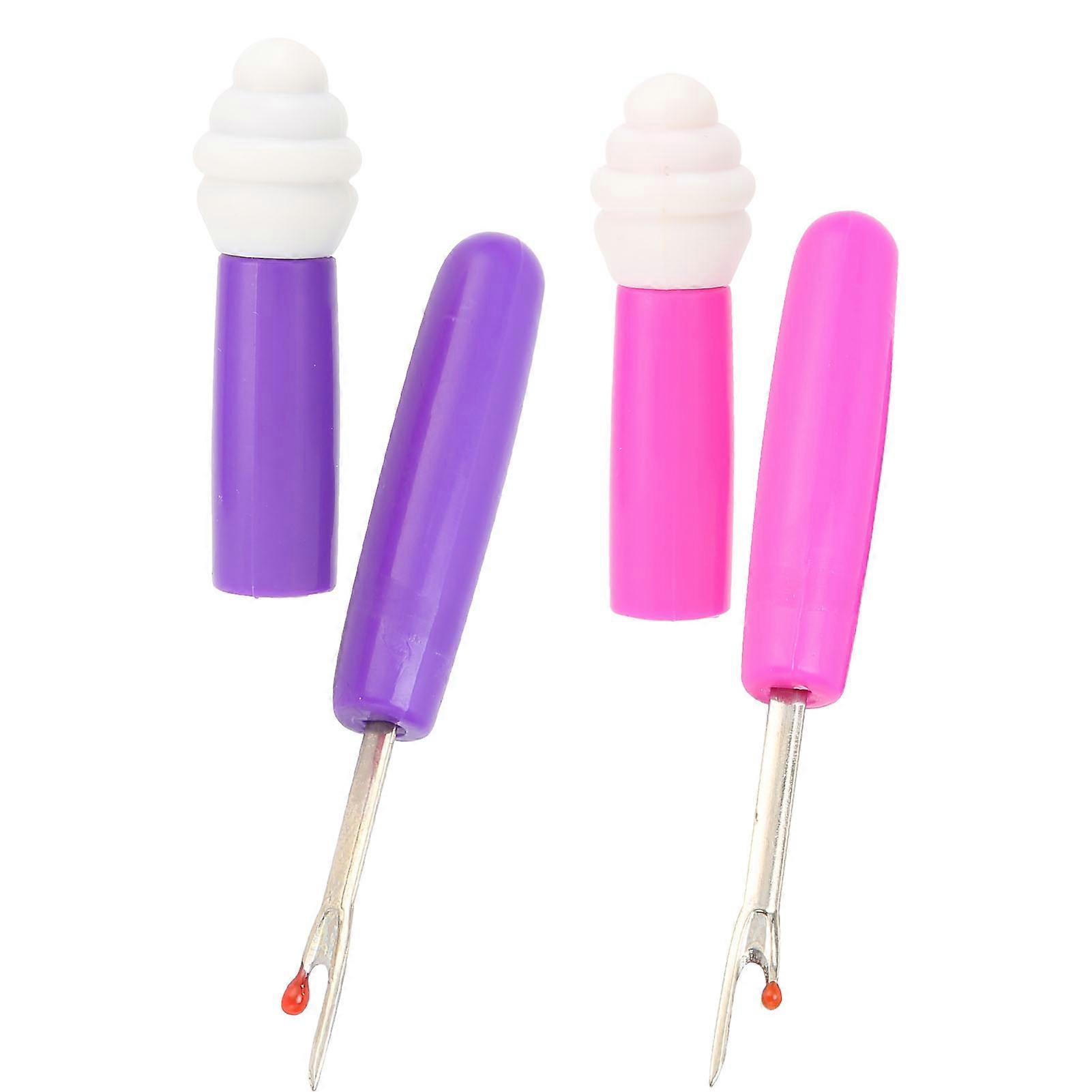 2Pcs Small Stitch Remover Set for Sewing Craft with Ergonomic Grip