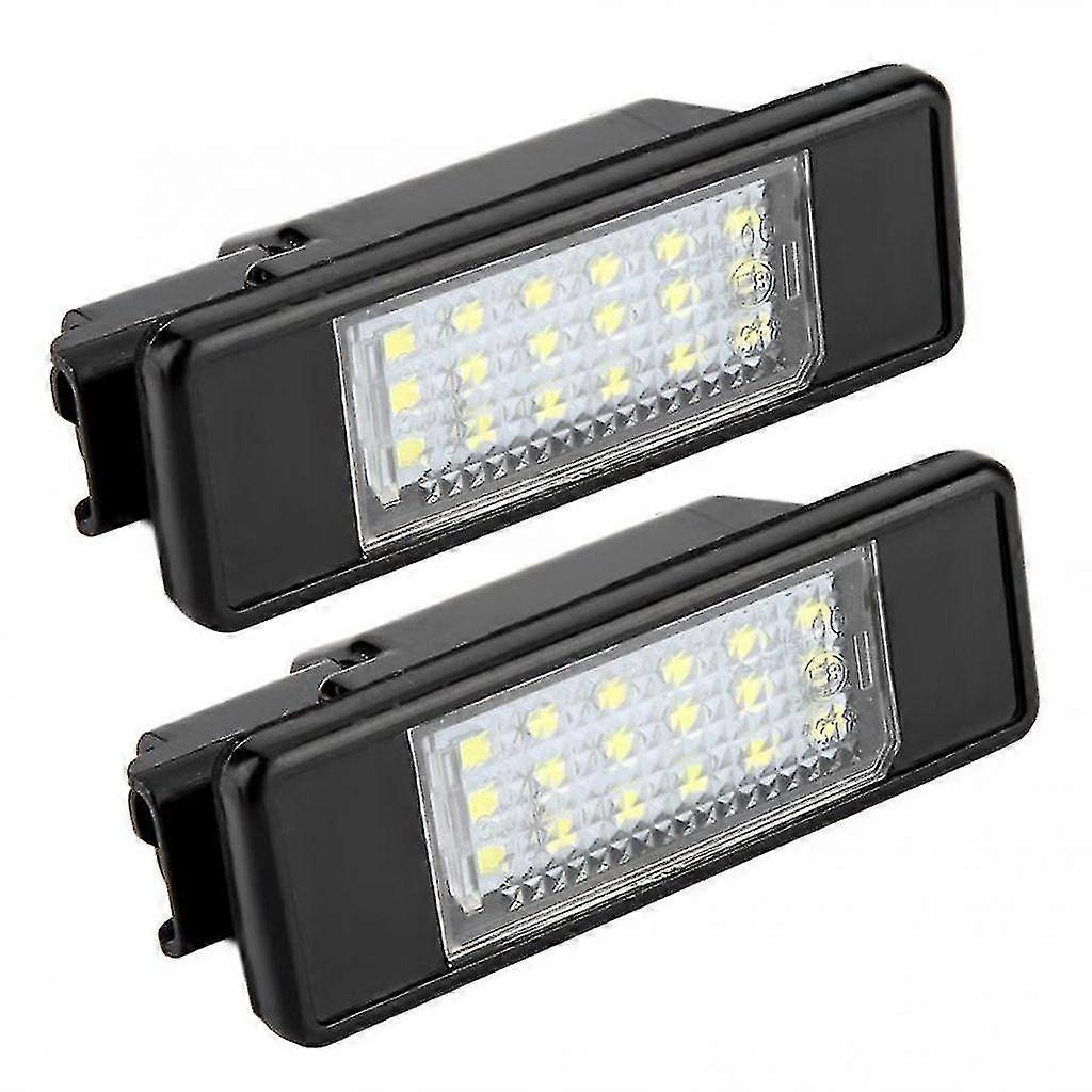 New 2Pcs LED License Number Plate Light Lamp for Citroen C2 C3 C4 C5 C6 DS3 SZRH A-G