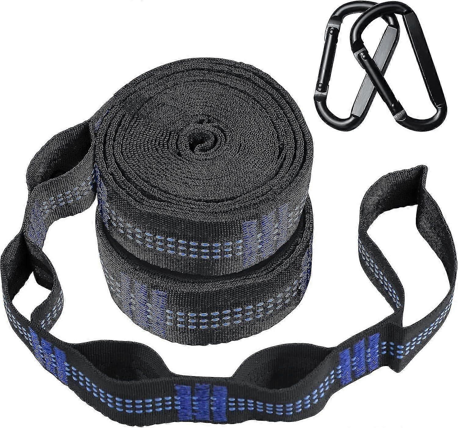 Cinghie per amaca Set di cinghie per amache da campeggio, 20 piedi di lunghezza combinati, 30 + 2 anelli, cinghia per impieghi gravosi da 2000 libbre