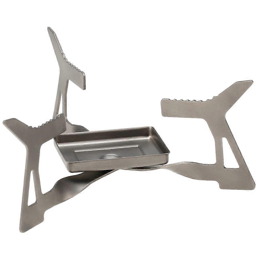 Titanium Lixada Ultralight Folding Camping Stove for Alcohol Portable and Compact Outdoor Stove Without Fan